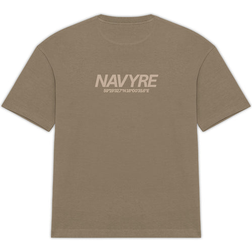 NAVYRE Backprint Italic Oversized T-Shirt - Organic Cotton - back_0